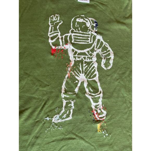 Billionaire Boys Club Tee Lot: Peace Dude Tie Dye + Green Astronaut Graphic - M - Picture 9 of 9